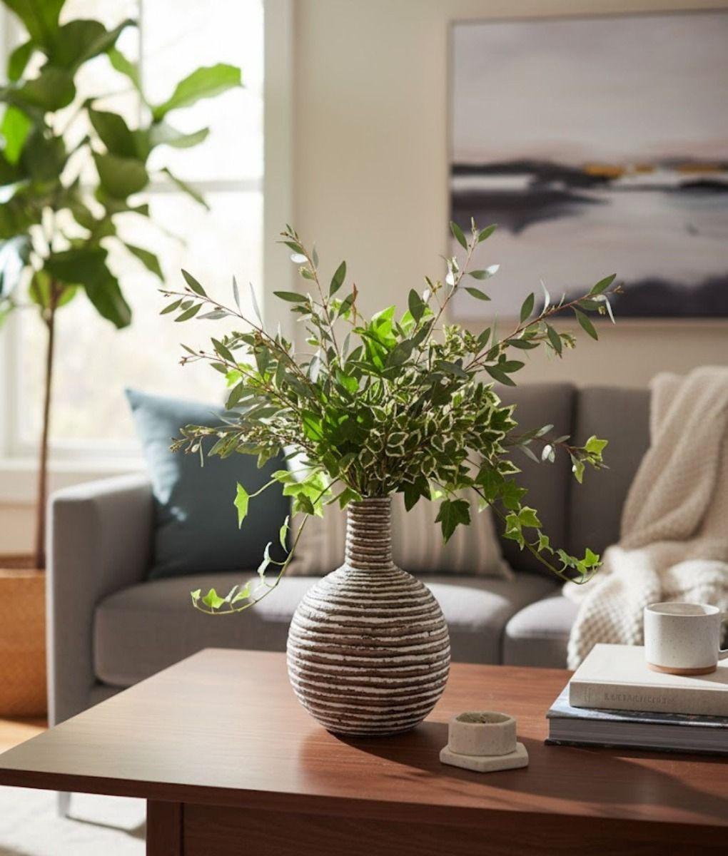 Florero Decorativo Jarrón Moderno Estilo Artesanal Jhn-9