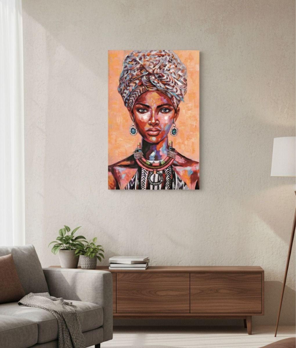 Cuadro Decorativo Pared Mujer Afrodescendiente Hogar Jhn-5