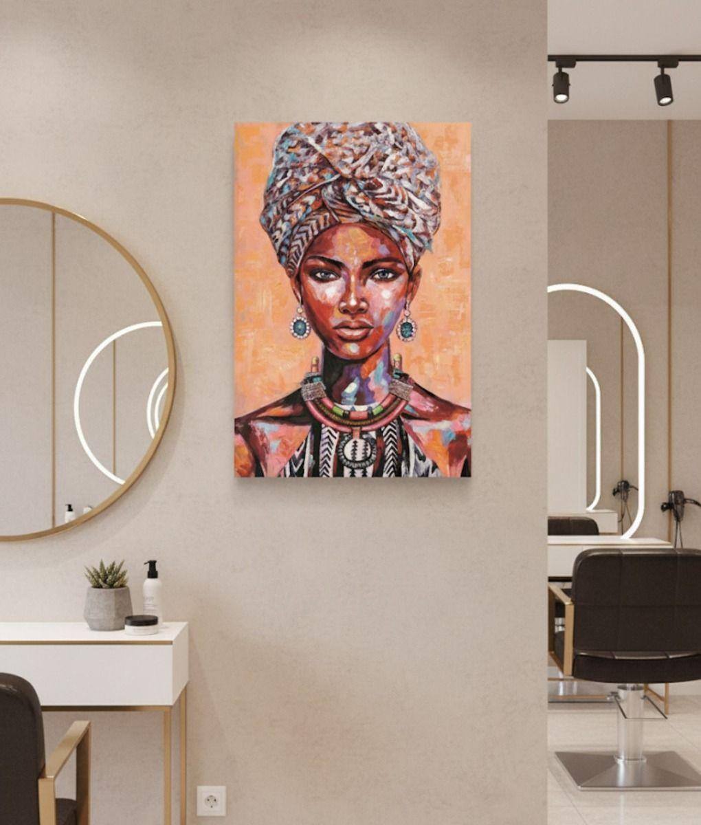 Cuadro Decorativo Pared Mujer Afrodescendiente Hogar Jhn-9