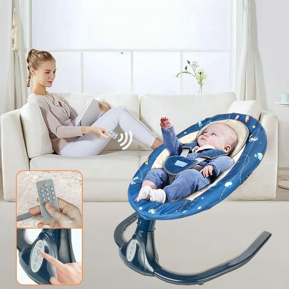 Silla Mecedora Tipo Cuna Columpio Portatil Bebe Lau-2