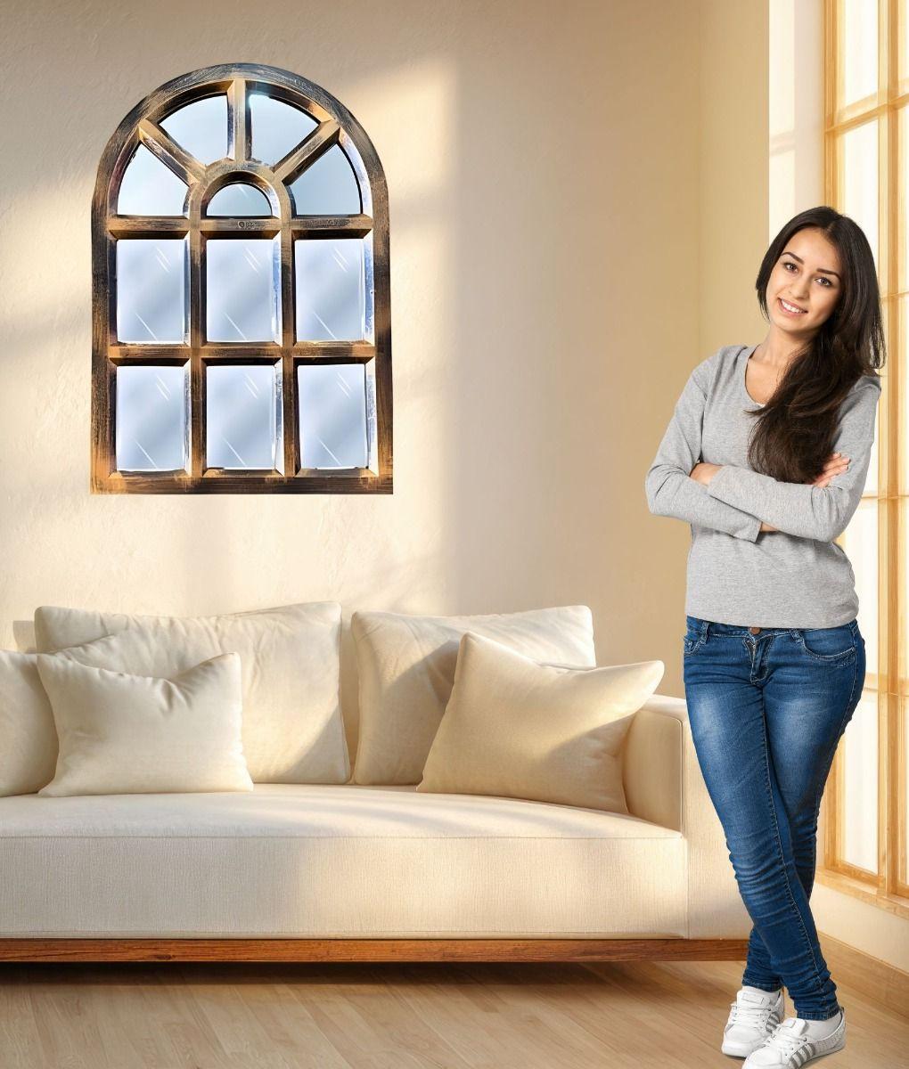 Espejo Decorativo Pared Diseño Ventana Adorno Hogar Jhn-3