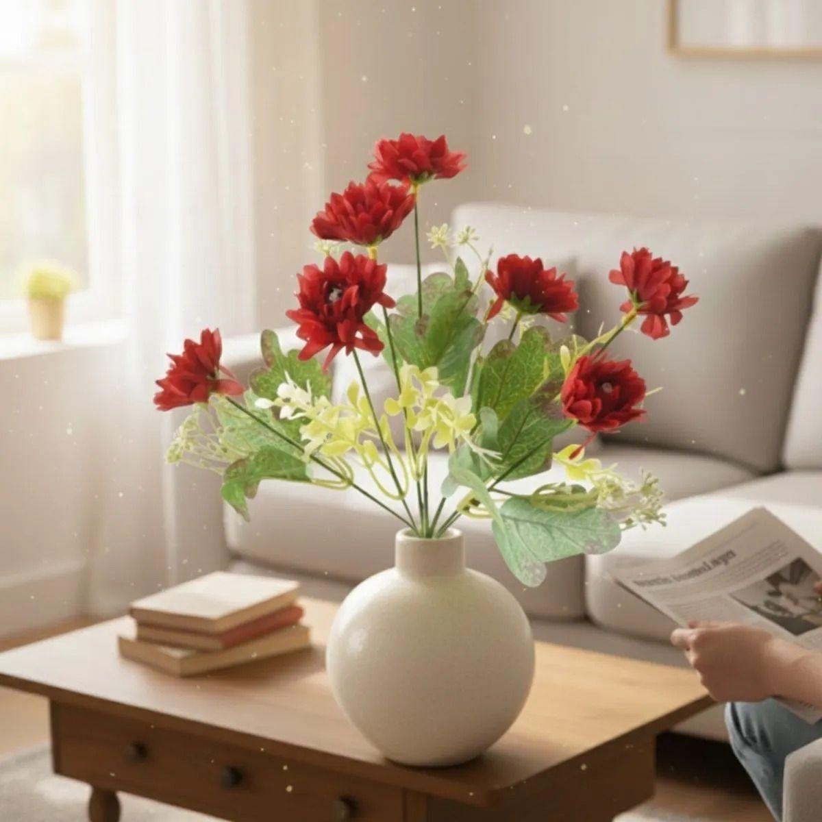 Set 4 Ramo Floral Silvestre Artificial Estilo Natural Jhn-9