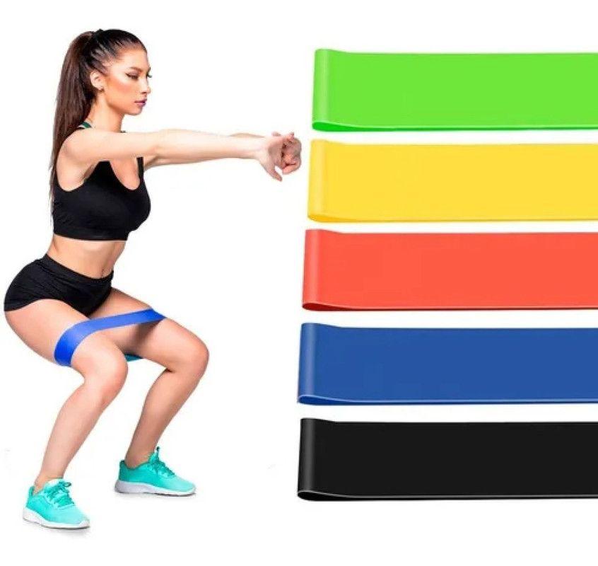 Set 4 Bandas Elasticas Resistencia Entrena Gym Hogar Lau-2