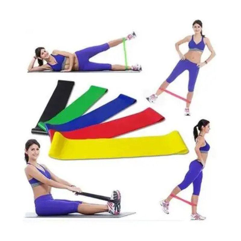 Set 4 Bandas Elasticas Resistencia Entrena Gym Hogar Lau-3