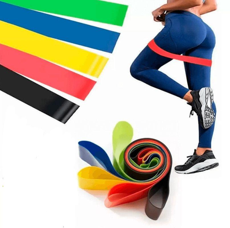Set 4 Bandas Elasticas Resistencia Entrena Gym Hogar Lau-9