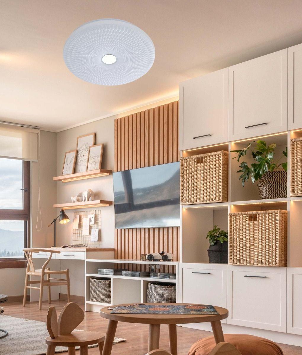 Lámpara Techo LED Geometría Diamantada Contraste Focal Jhn-5