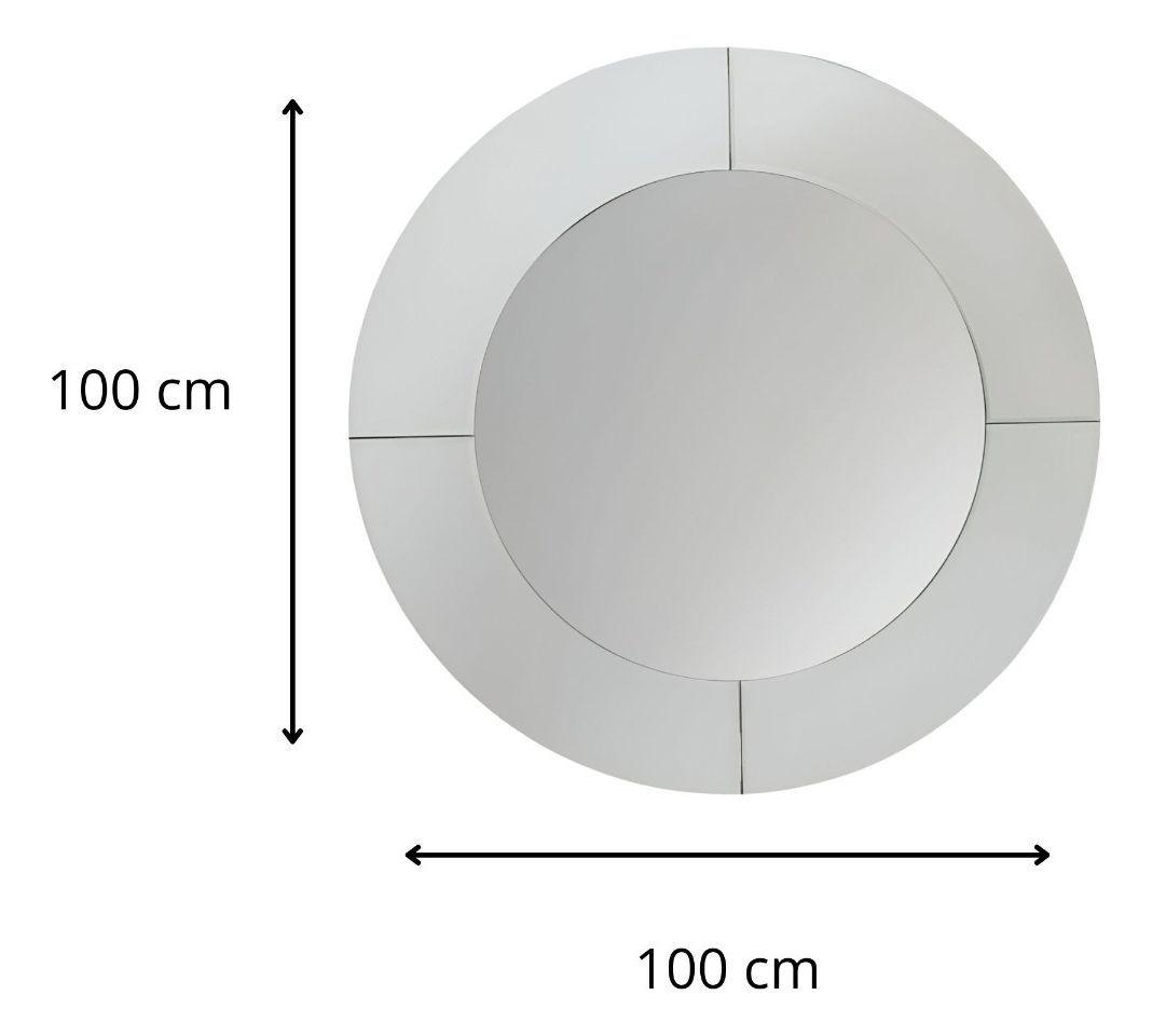 Espejo Pared Redondo Elegante Borde Espejo Decorativo Jhn-9