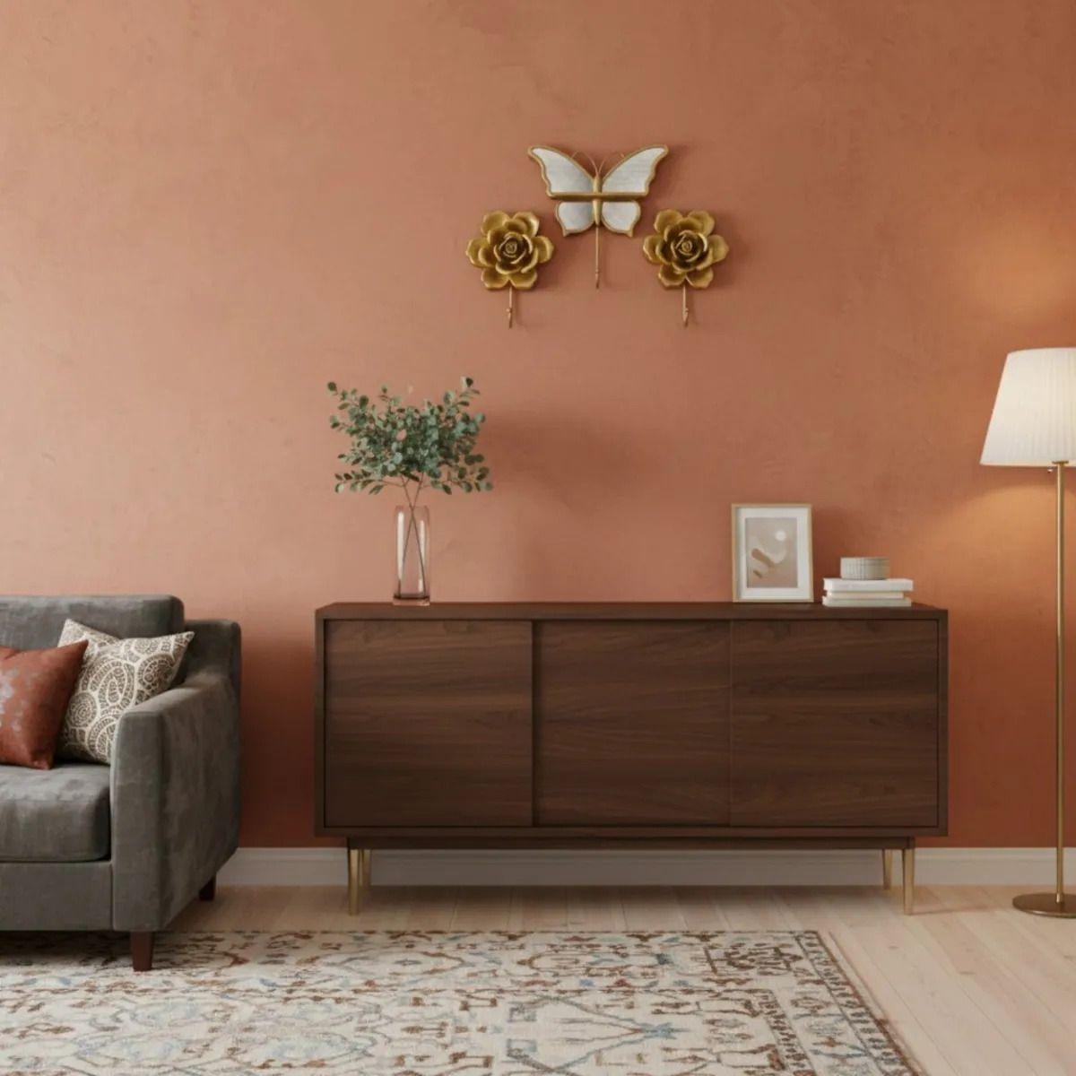 Set 3 Perchero Decorativo Pared Gancho Mariposa Rosa Jhn-8