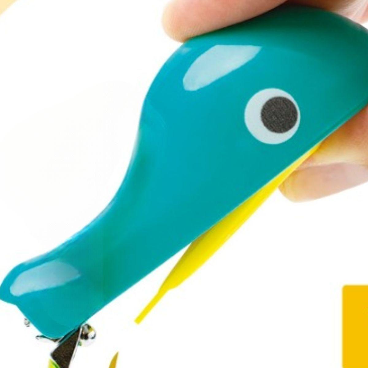 SET 8 CORTAUÑAS FORMA BALLENA DIVERTIDO INFANTIL BEBE LAU-0