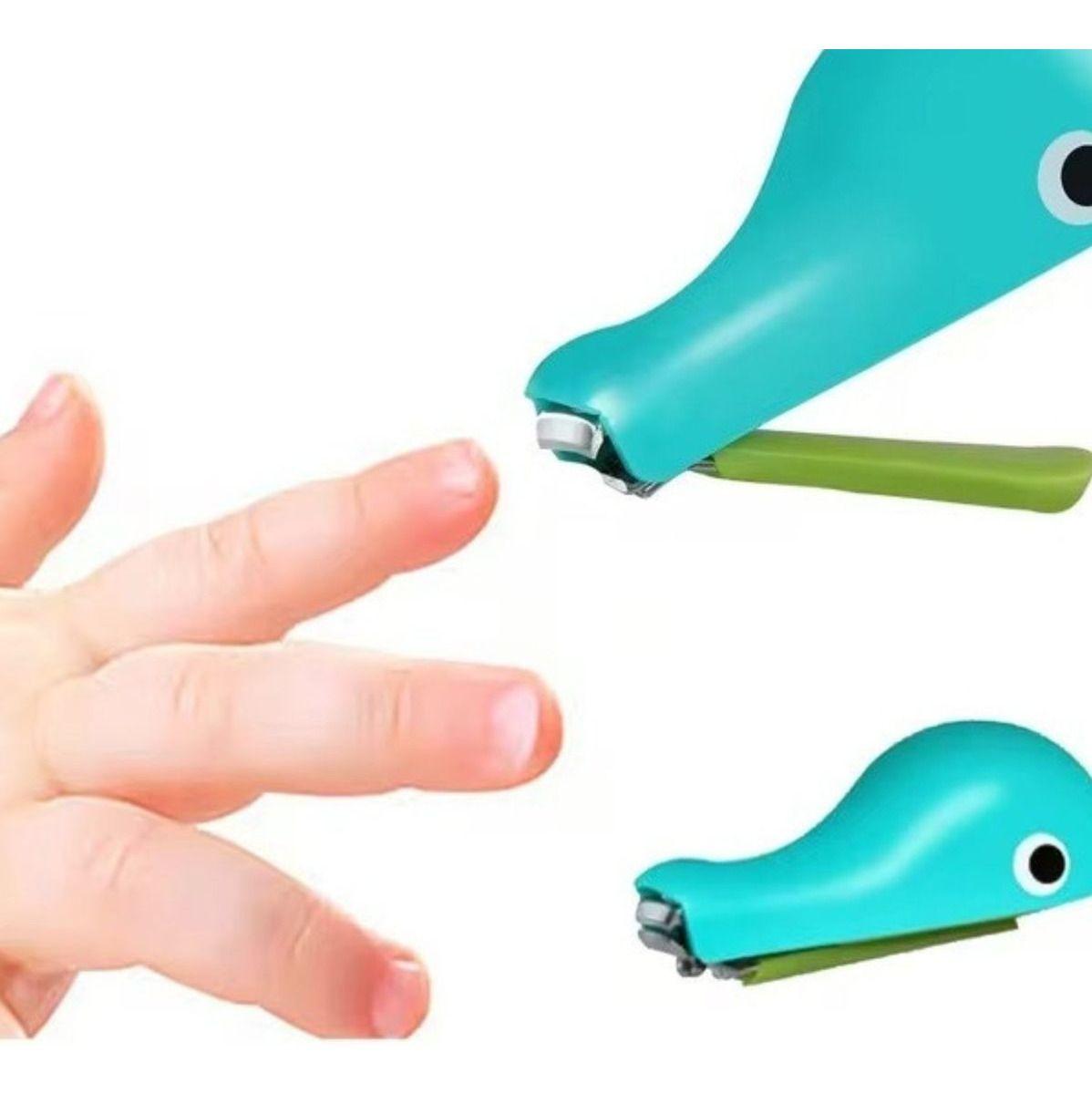 SET 8 CORTAUÑAS FORMA BALLENA DIVERTIDO INFANTIL BEBE LAU-1