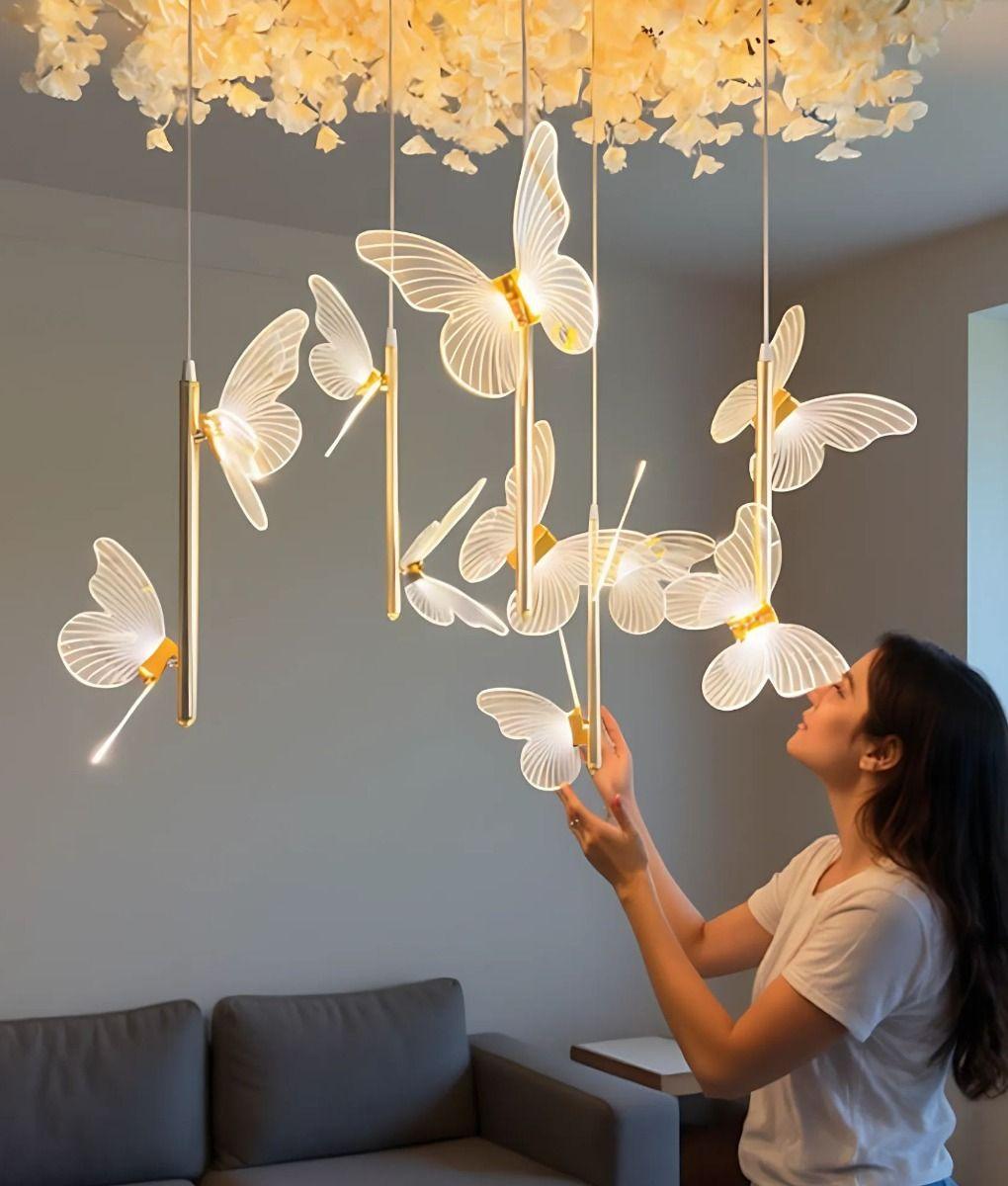 Luces Decorativas Mariposa Colgante Techo Adorno Jhn-2