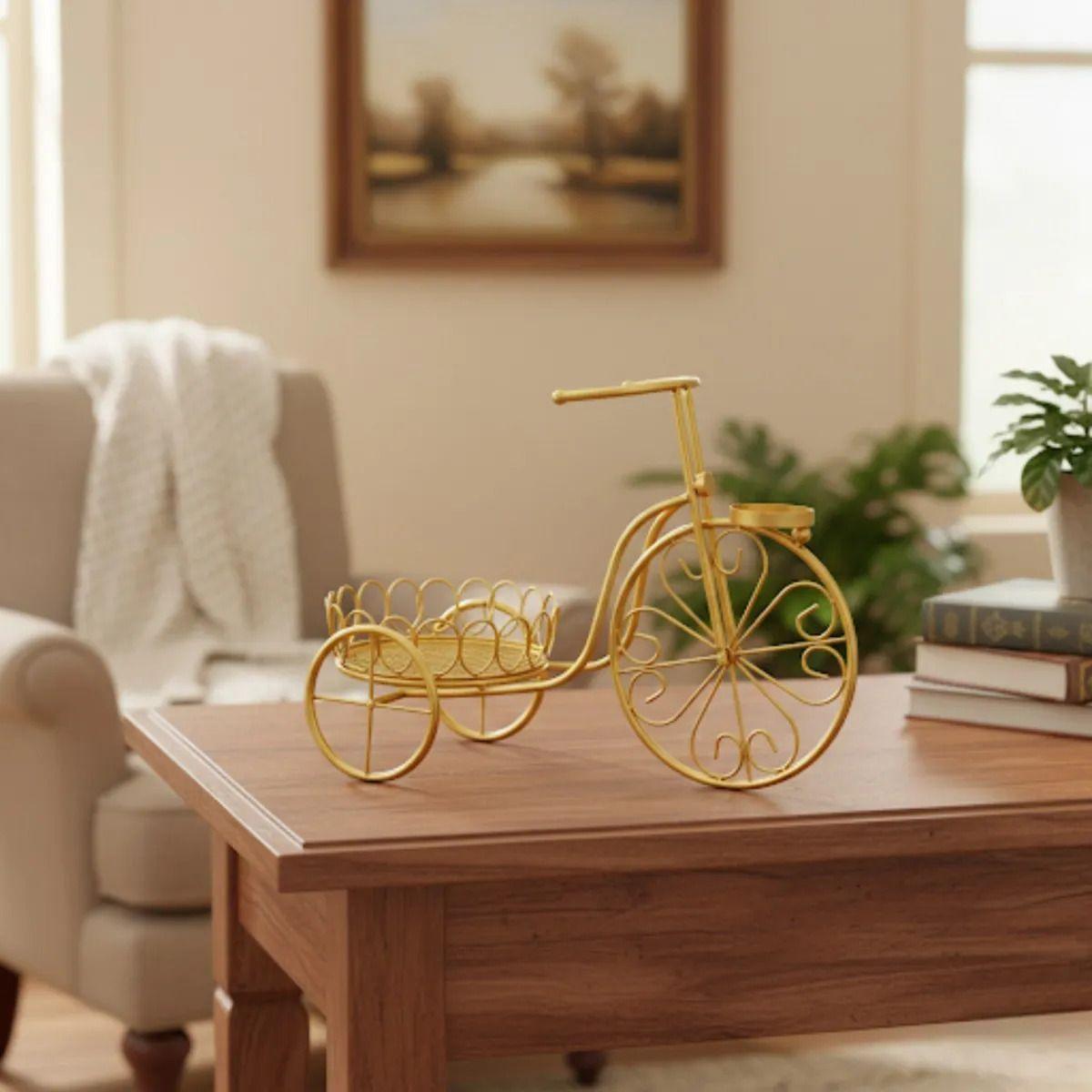 Porta Maceta Decorativo Bicicleta Adorno Estilo Clásico Jhn-8