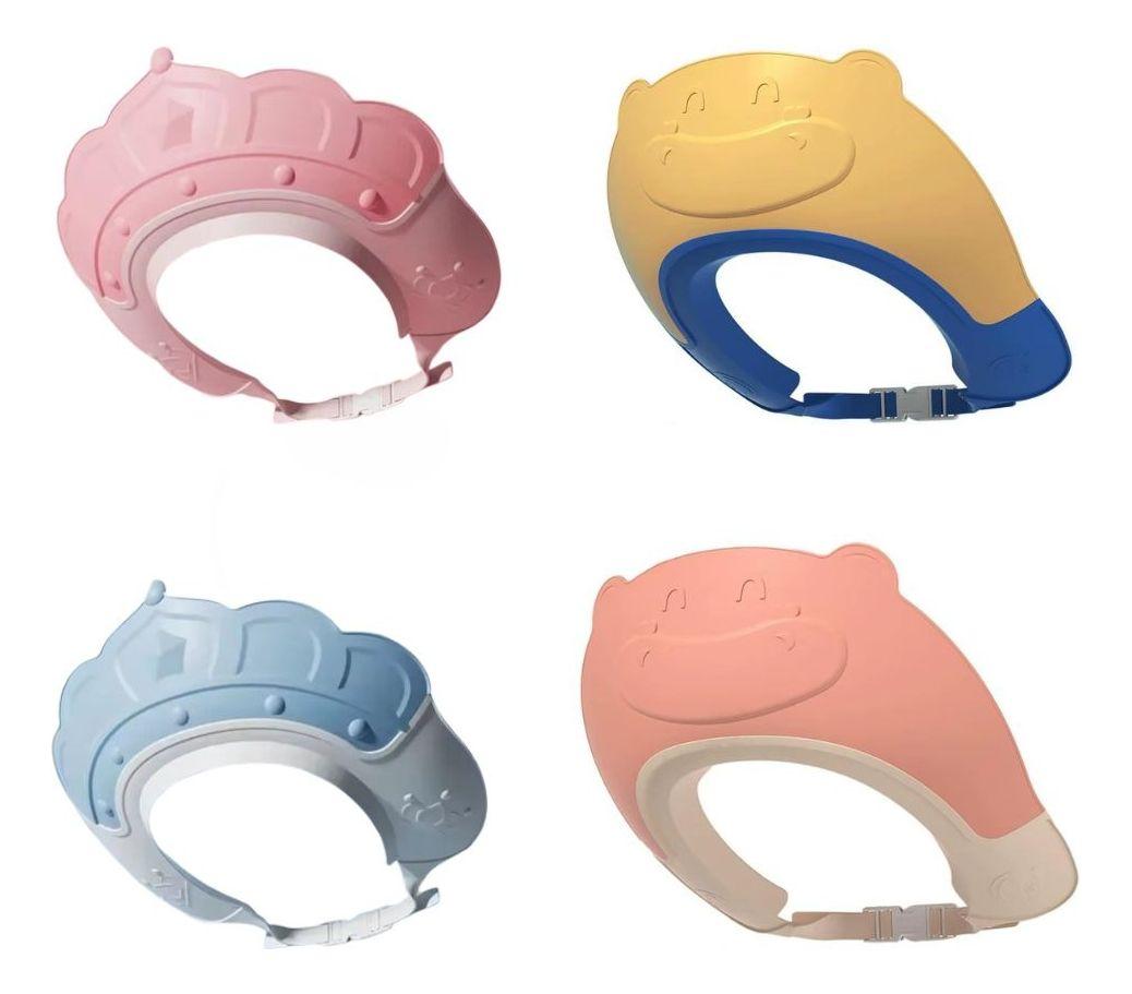 SET 3 VISERA GORRO DUCHA AJUSTABLE SUAVE BEBE LAU-4