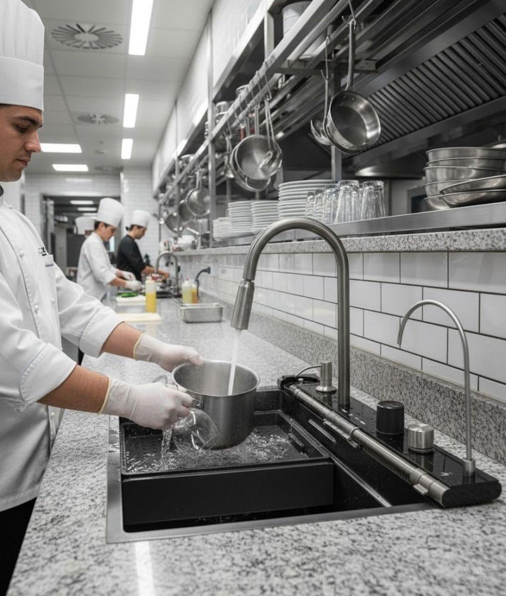 Lavaplatos Cocina Fregadero Moderno Multifuncional Jhn-5