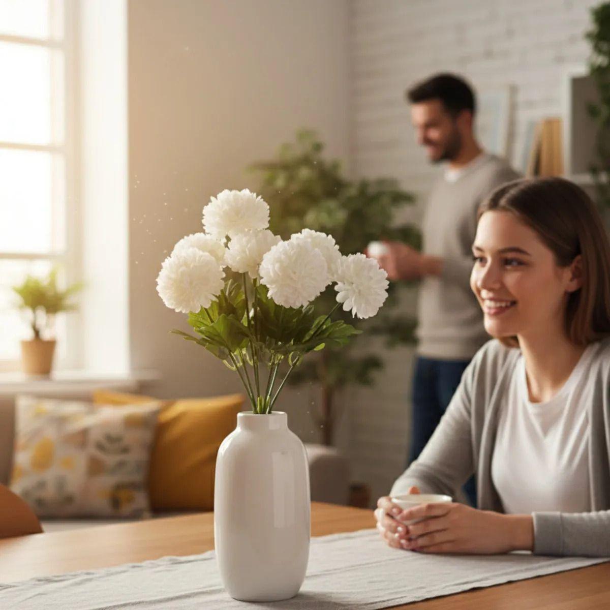 Set 2 Ramo Flores Ornamentales Elegancia Artificial Jhn-4