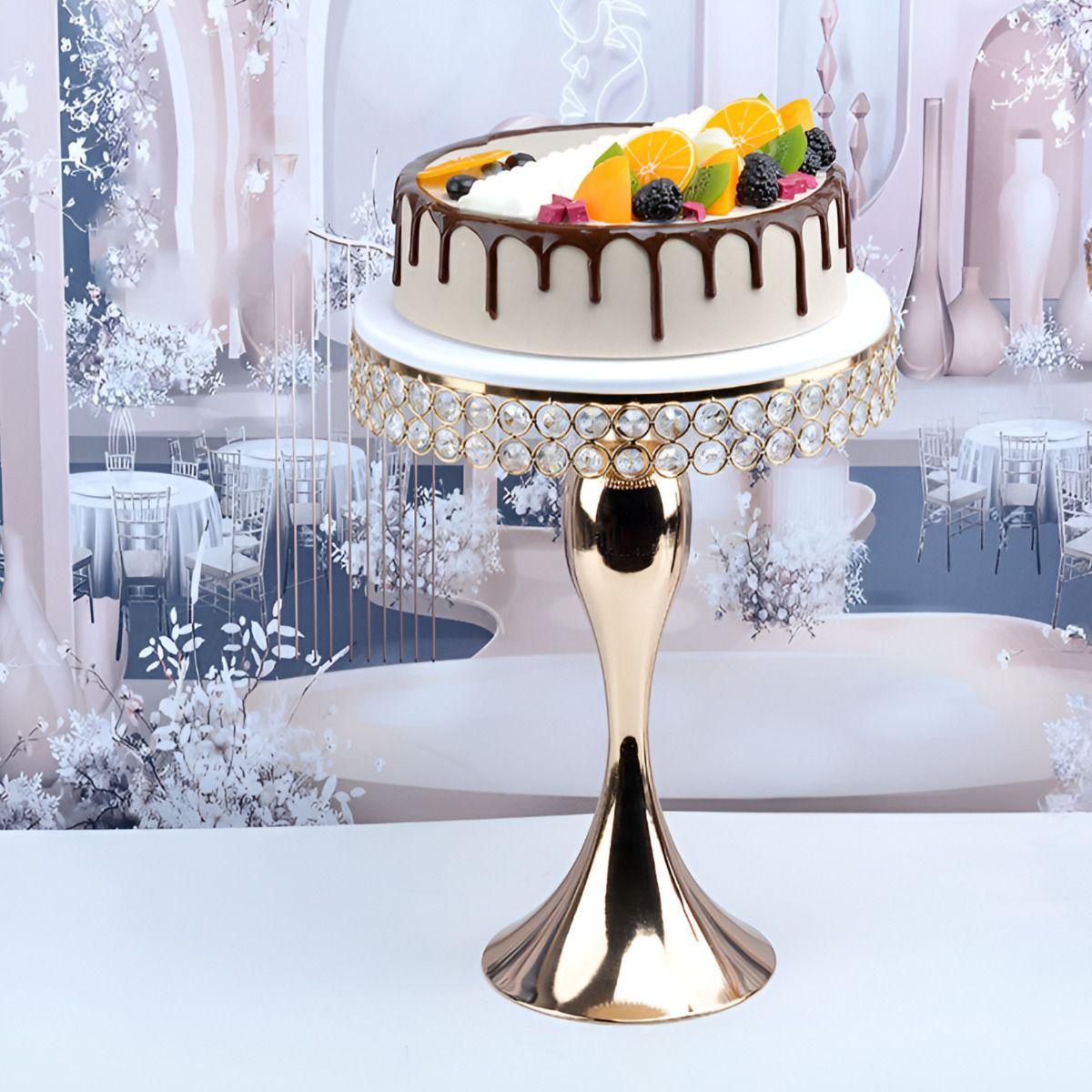 Soporte Exhibición Pastel Superficie Espejo Mesa 41cm Jhn-3