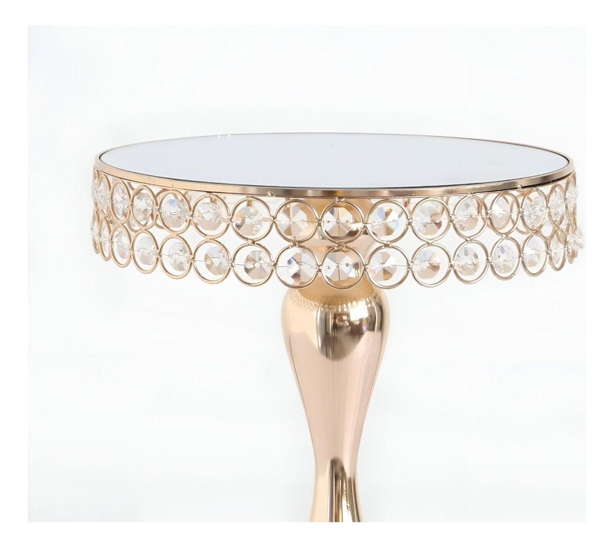 Soporte Exhibición Pastel Superficie Espejo Mesa 41cm Jhn-9