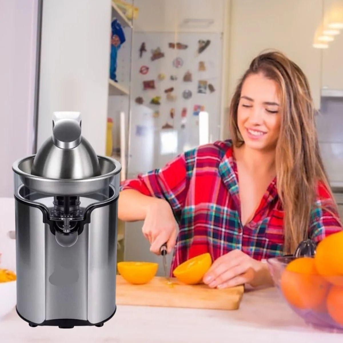 MAQUINA EXPRIMIDOR DE NARANJAS 100W ACERO INOX LAU-7