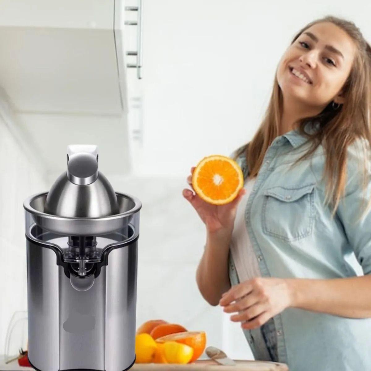 MAQUINA EXPRIMIDOR DE NARANJAS 100W ACERO INOX LAU-8
