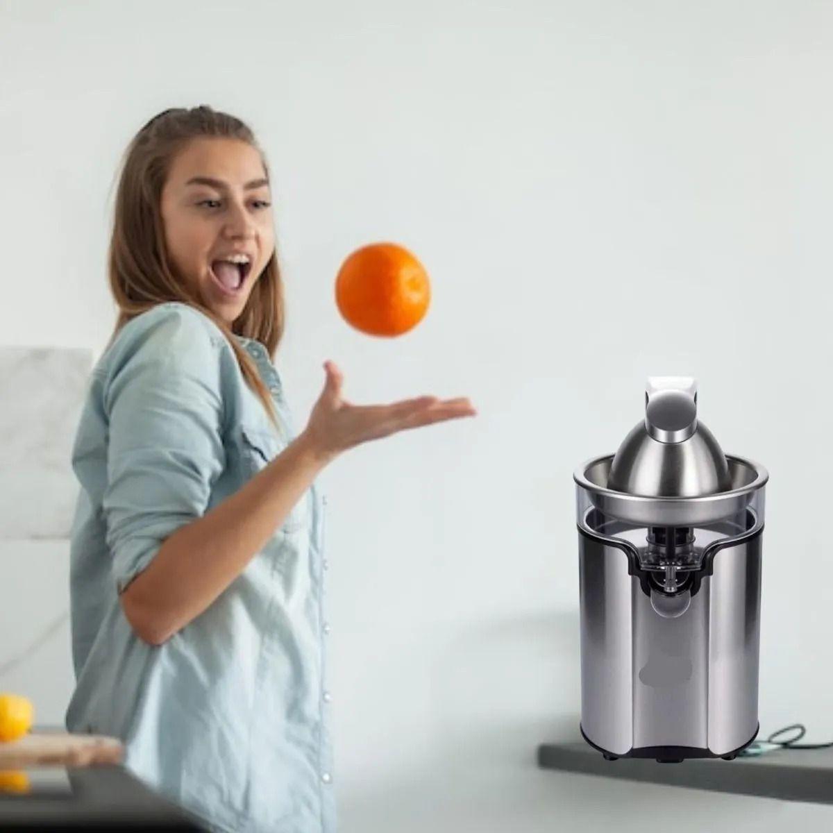 MAQUINA EXPRIMIDOR DE NARANJAS 100W ACERO INOX LAU-9