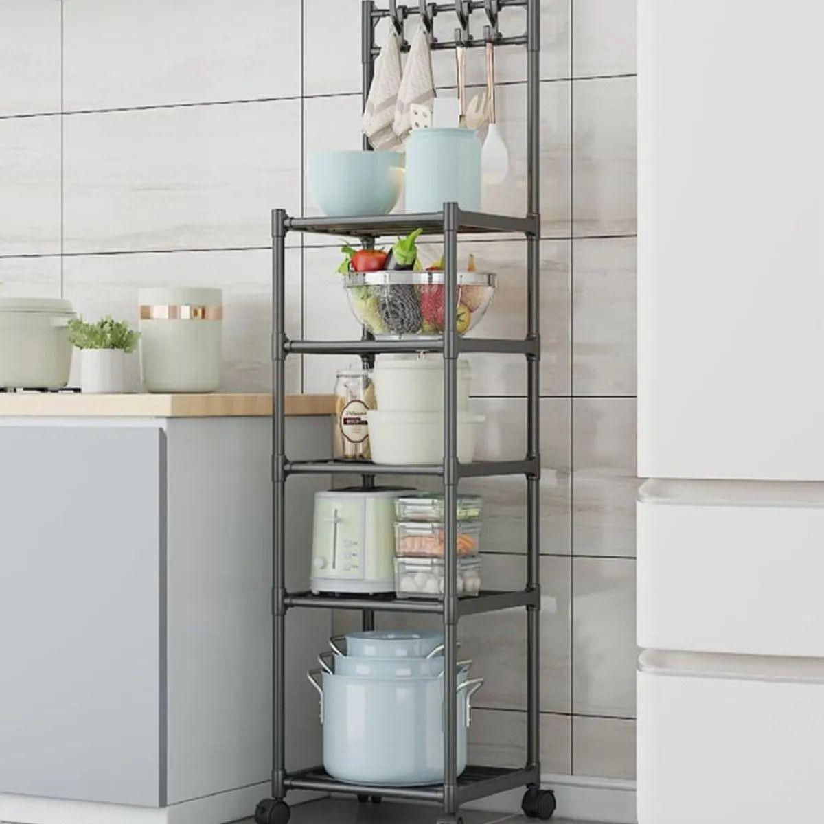 ORGANIZADOR DE 5 NIVELES CON RUEDAS BAÑO LAVANDERIA LAU-2