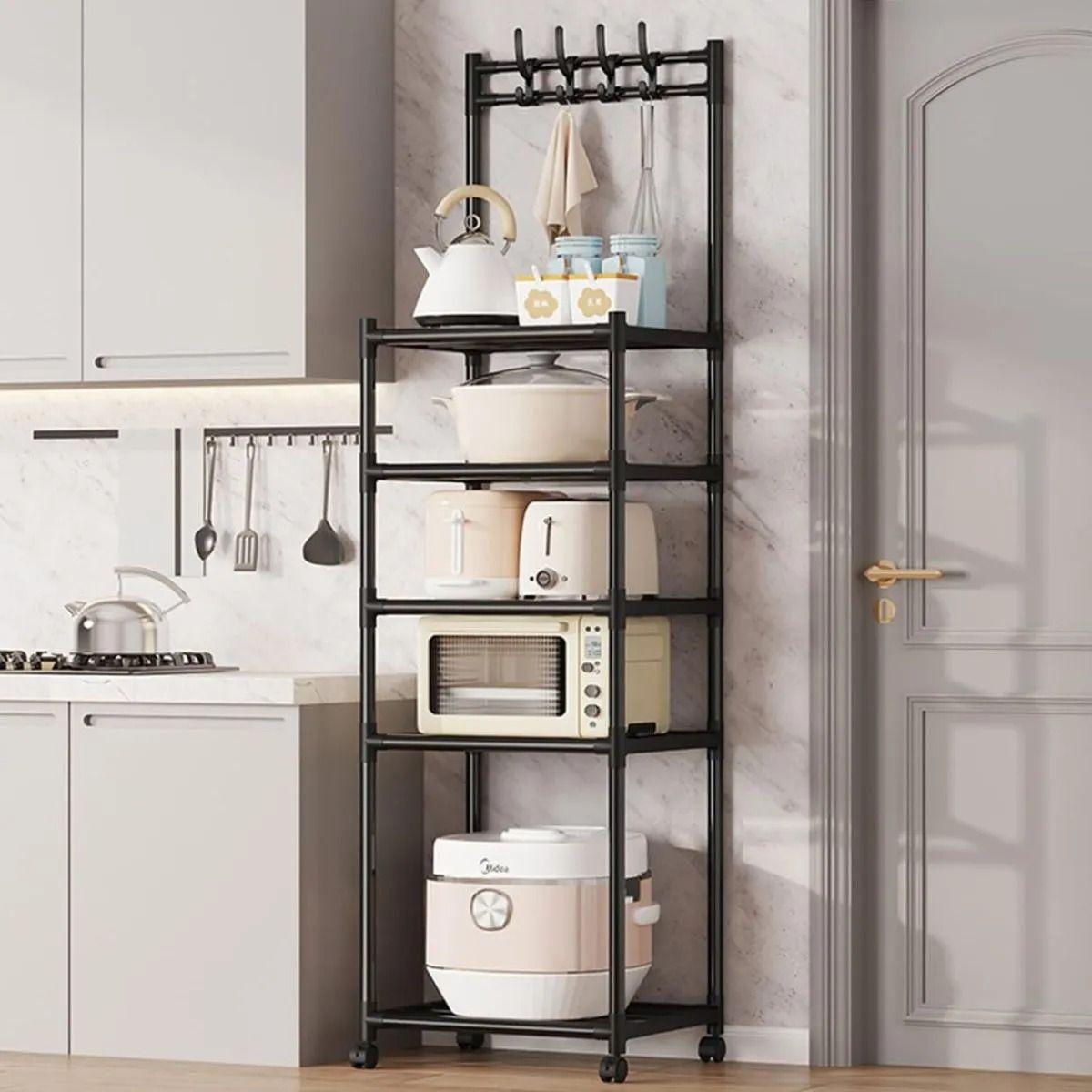 ORGANIZADOR DE 5 NIVELES CON RUEDAS BAÑO LAVANDERIA LAU-6
