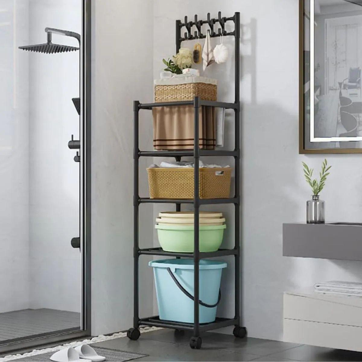 ORGANIZADOR DE 5 NIVELES CON RUEDAS BAÑO LAVANDERIA LAU-8