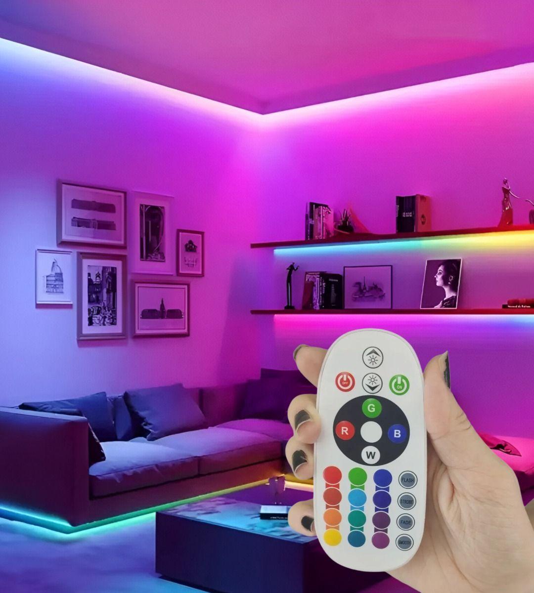 Controlador Iluminador LED RGB Manguera Control Remoto Jhn-3