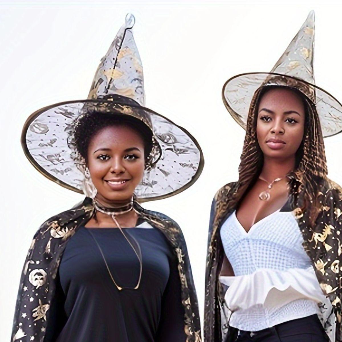 Sombrero Bruja Disfraz Halloween Unisex Pack x12 Jhn-7