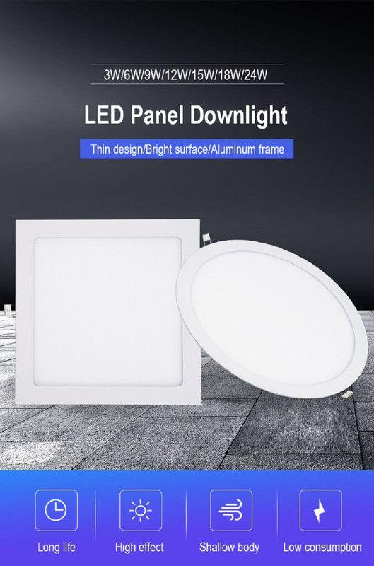 Lampara Led Panel Techo Moderna Aluminio Lau -4