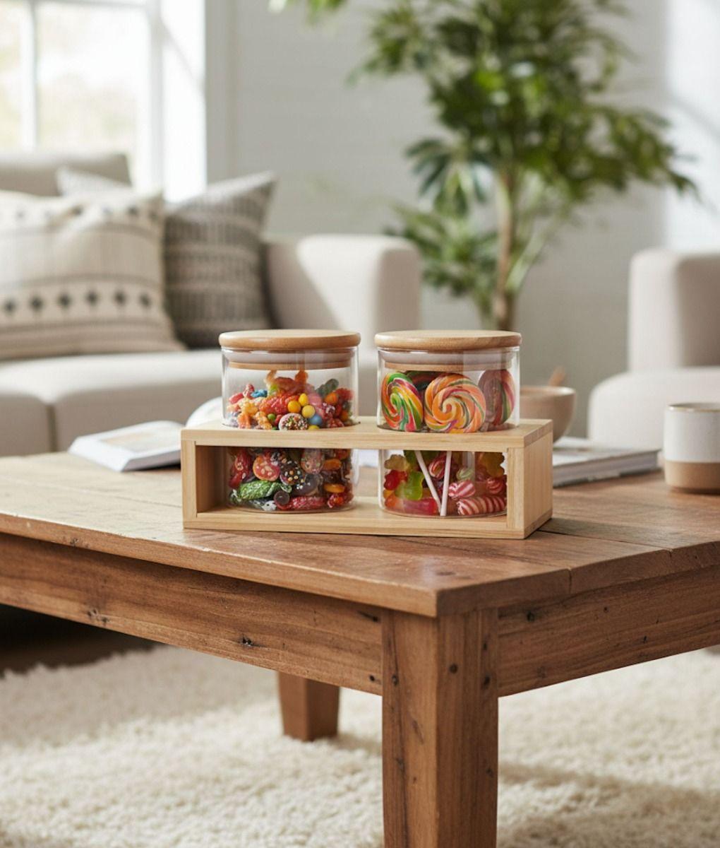 Frasco Almacenamiento Moderno Contenedor Organización Jhn-6