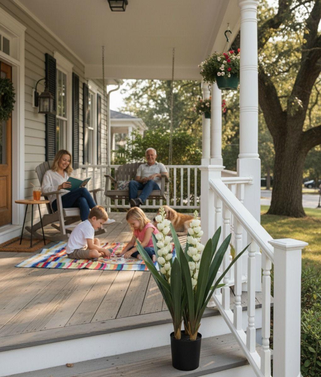 Planta Artificial Decorativa Flores Espiga Adorno Hogar Jhn-3