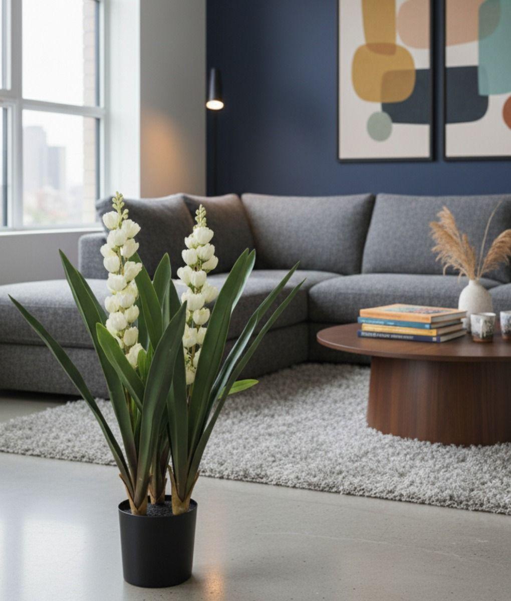 Planta Artificial Decorativa Flores Espiga Adorno Hogar Jhn-4