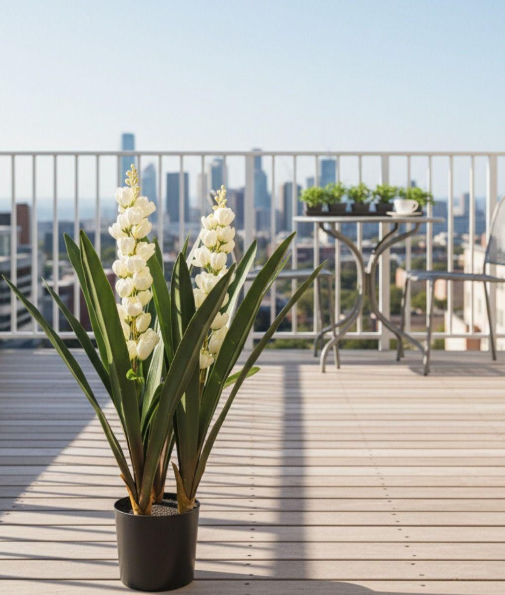 Planta Artificial Decorativa Flores Espiga Adorno Hogar Jhn-7