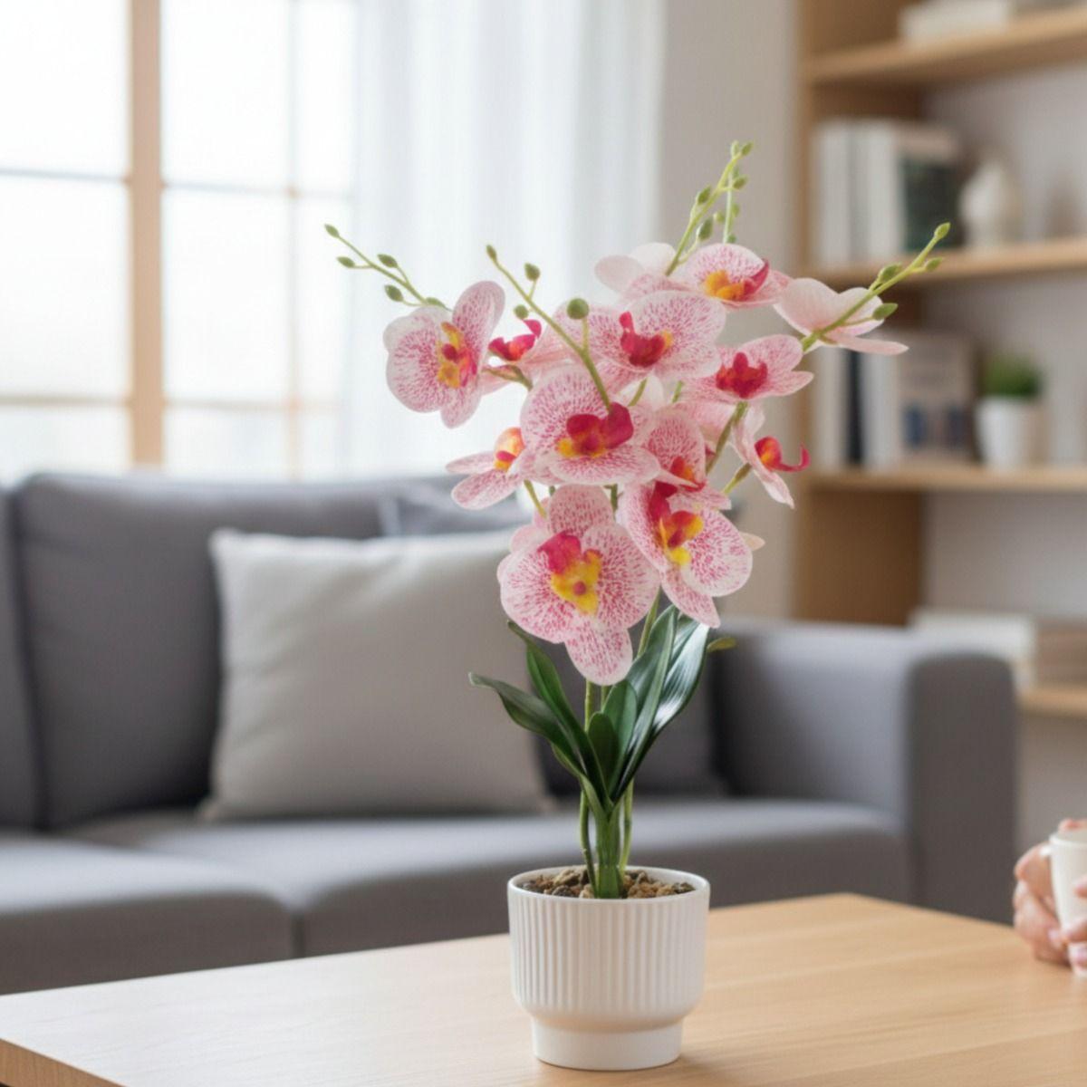 Planta Decorativa Artificial Arreglo Elegancia Floral Jhn-4