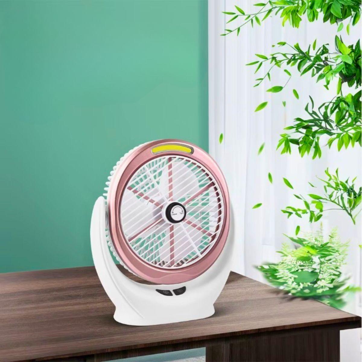 Ventilador Escritorio Portátil USB 360° Hogar Viaje Lau-4
