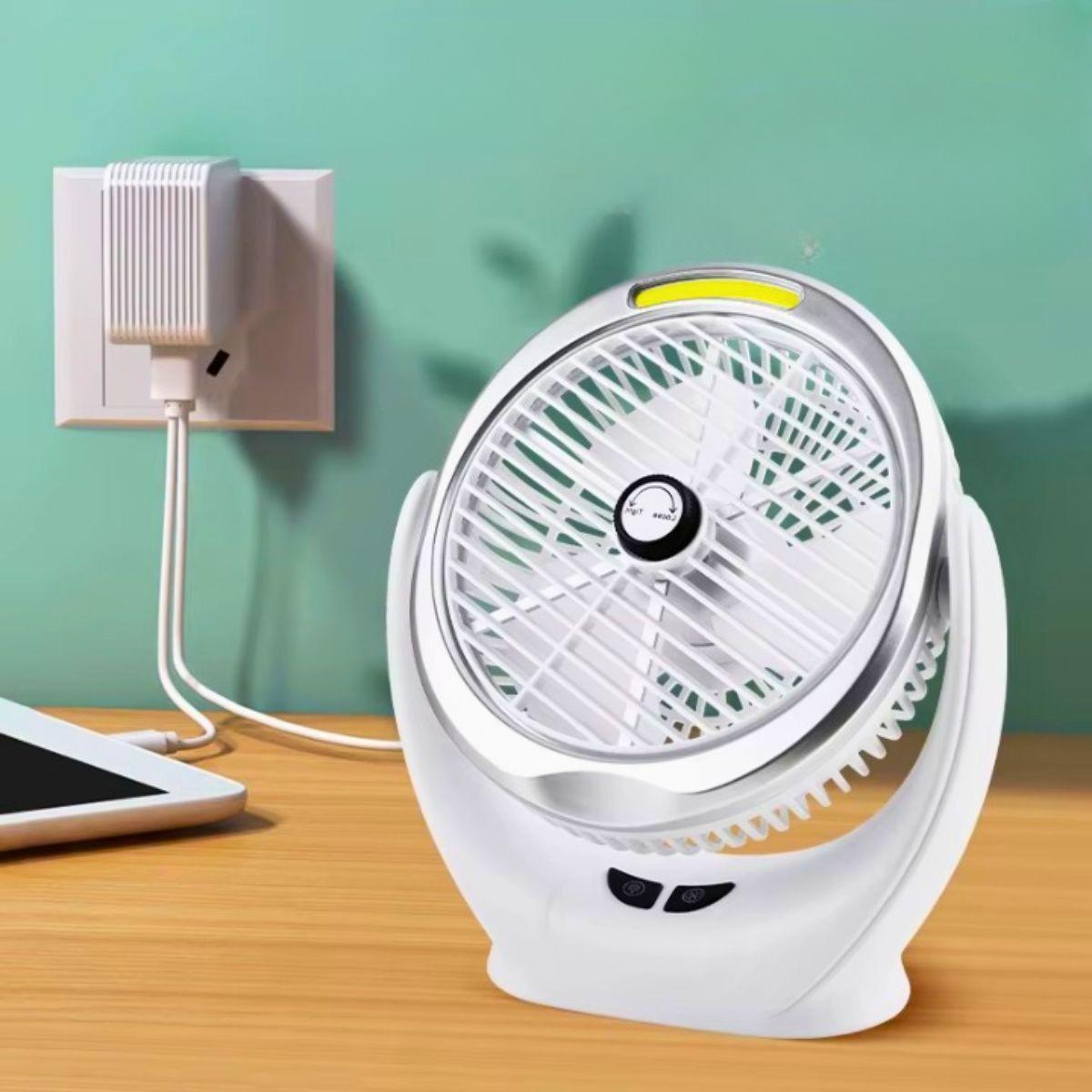 Ventilador Escritorio Portátil USB 360° Hogar Viaje Lau-7