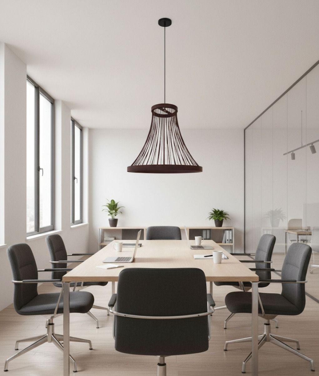 Lámpara Colgante Decorativa Cónica Diseño Estructural Jhn-8