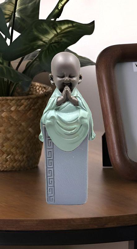 Set 2 Estatua Monje Buda Adorno Decoracion Hogar Oficina Lau-9