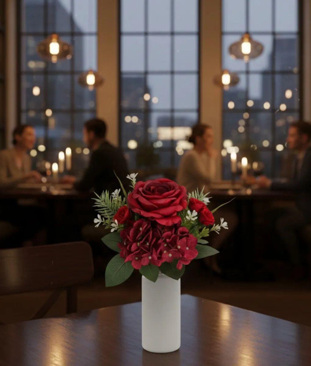 Set 2 Ramo Floral Artificial Decorativo Ramillete Jhn-3