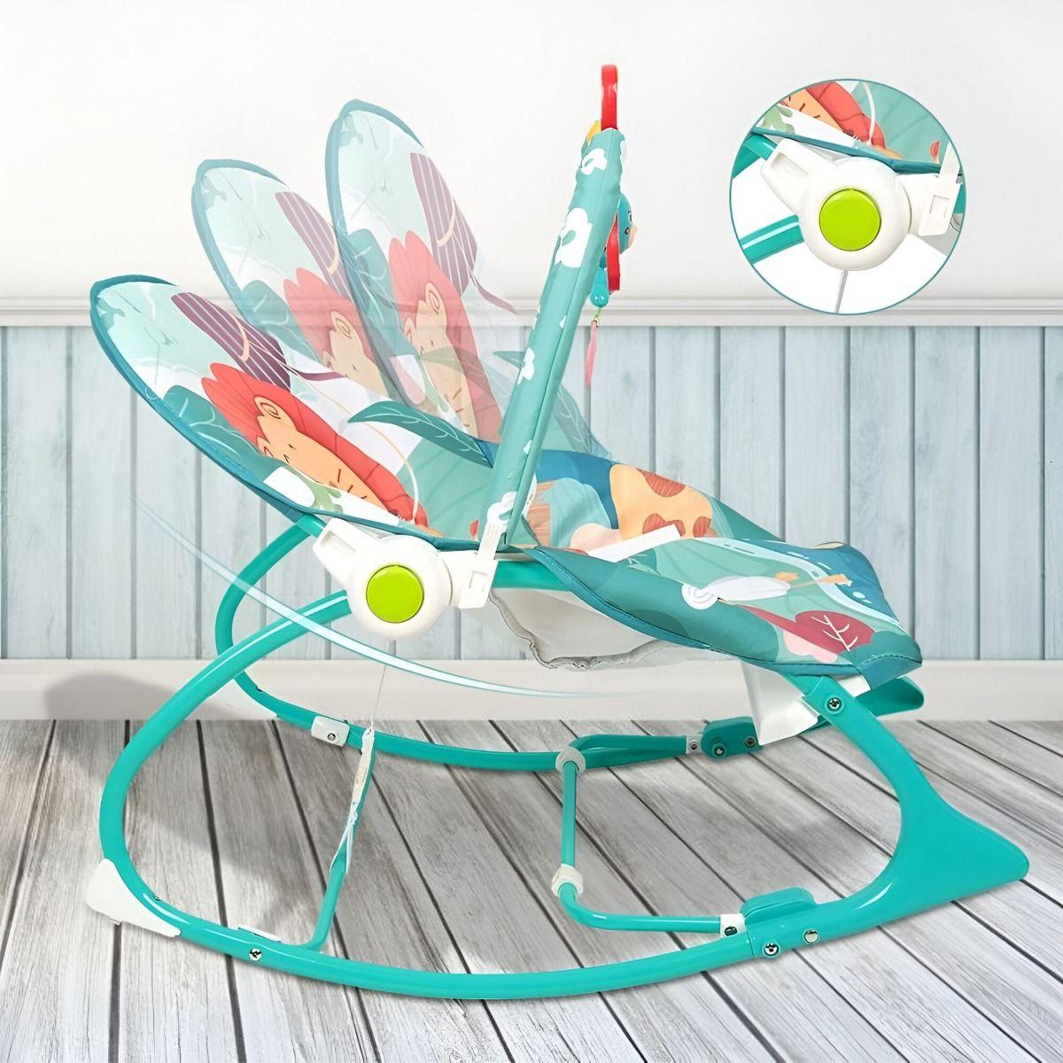 Silla Ajustable Vibración Tranquilizadora Música Bebé Jhn-3