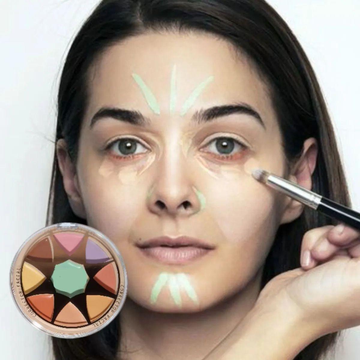 Set 3 Mini Paletas Correctoras Cremosas 8 Tonos Ojeras ALJ-8