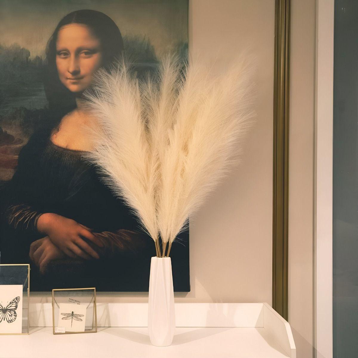 Set 2 Tallos Artificiales Decoración Esponjosa Bohemia Jhn-6