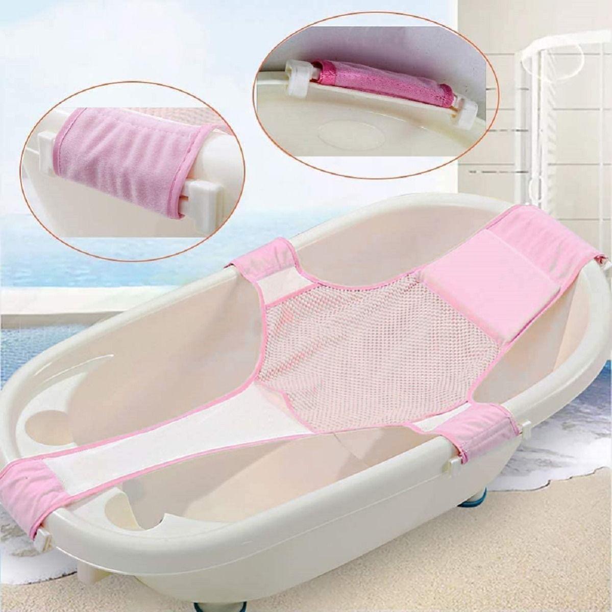 Set 2 Malla Apoyo Tina Asiento Baño Ajustable Bebes Lau-7