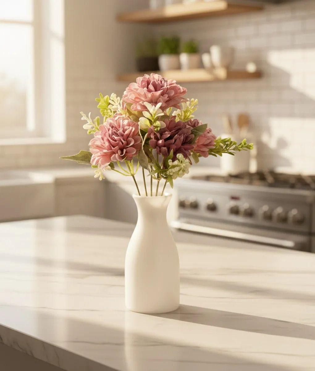 Set 4 Ramo Floral Artificial Fantasía Encanto Campestre Jhn-5