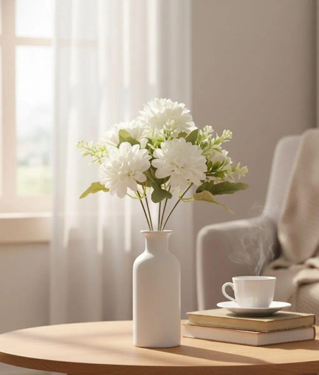 Set 4 Ramo Floral Artificial Fantasía Encanto Campestre Jhn-8