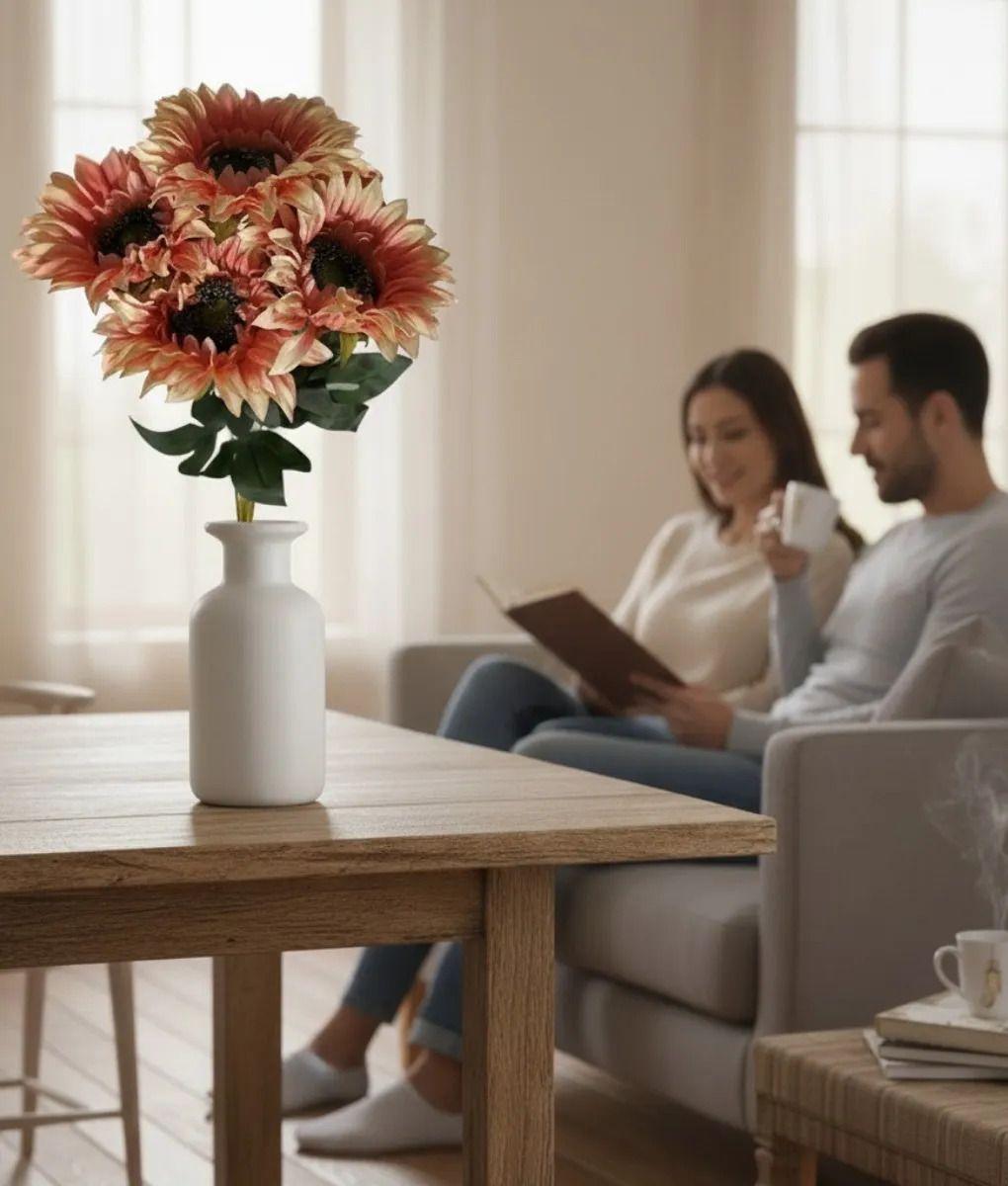 Ramo Floral Artificial Decorativo Girasoles Adorno Hogar Jhn-2