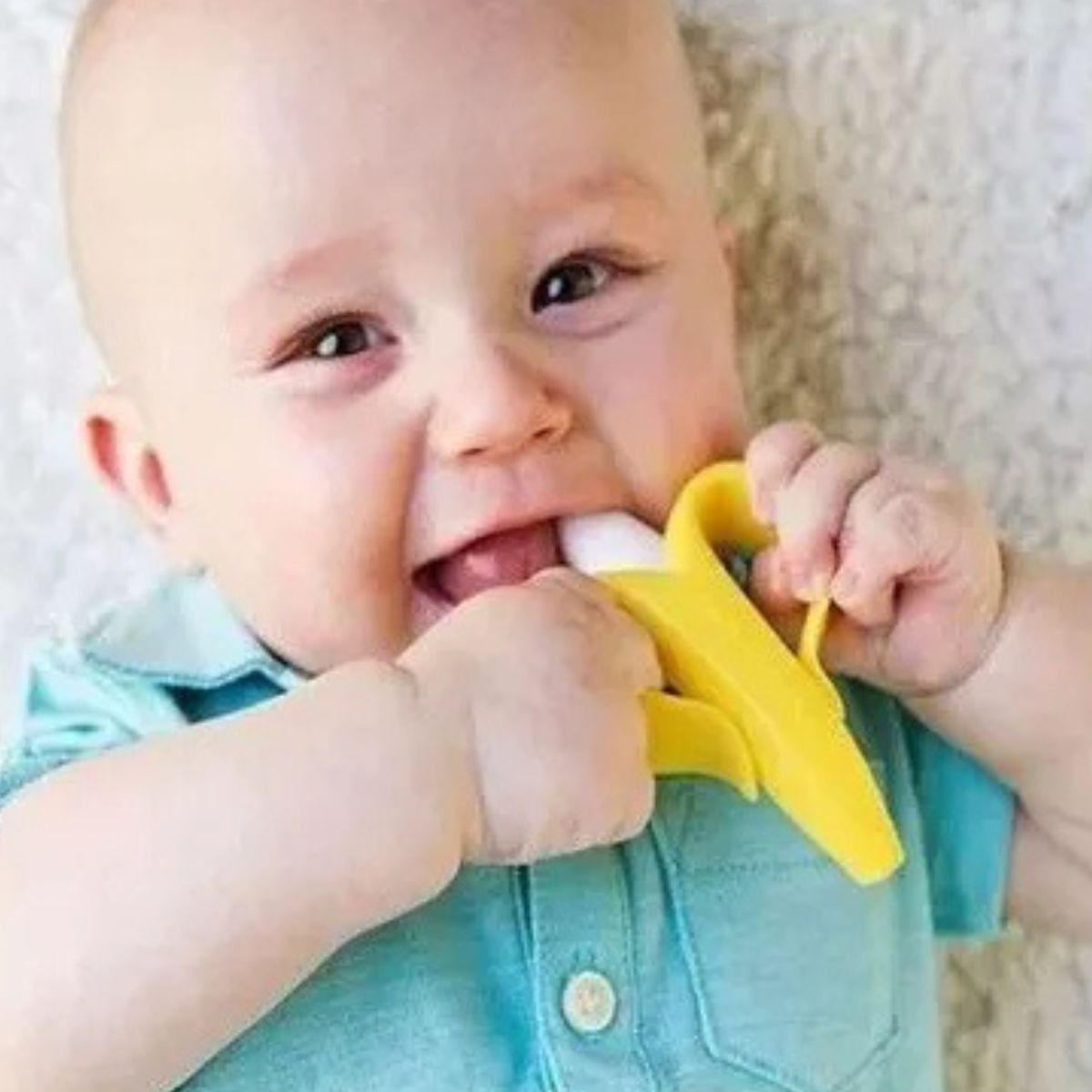 SET 3 MORDEDORES DISEÑO DEE PLATANO RASCA ENCIA BEBE LAU-8