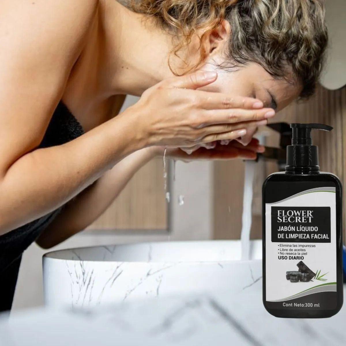 JABON LIQUIDO DE LIMPIEZA FACIAL CON CARBON ACTIVADO LAU-3