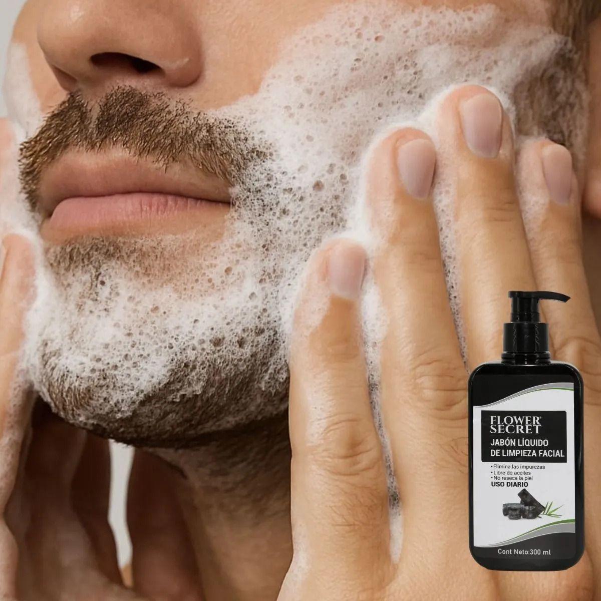 JABON LIQUIDO DE LIMPIEZA FACIAL CON CARBON ACTIVADO LAU-6